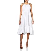 Armani Exchange Women's Poplin High Low Dress