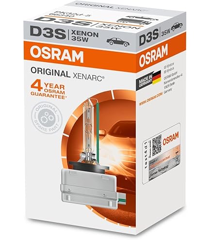 Amazon.com: 正版Osram 66340 Xenarc 35W D3S PK32D-5 4600K HID 氙氣
