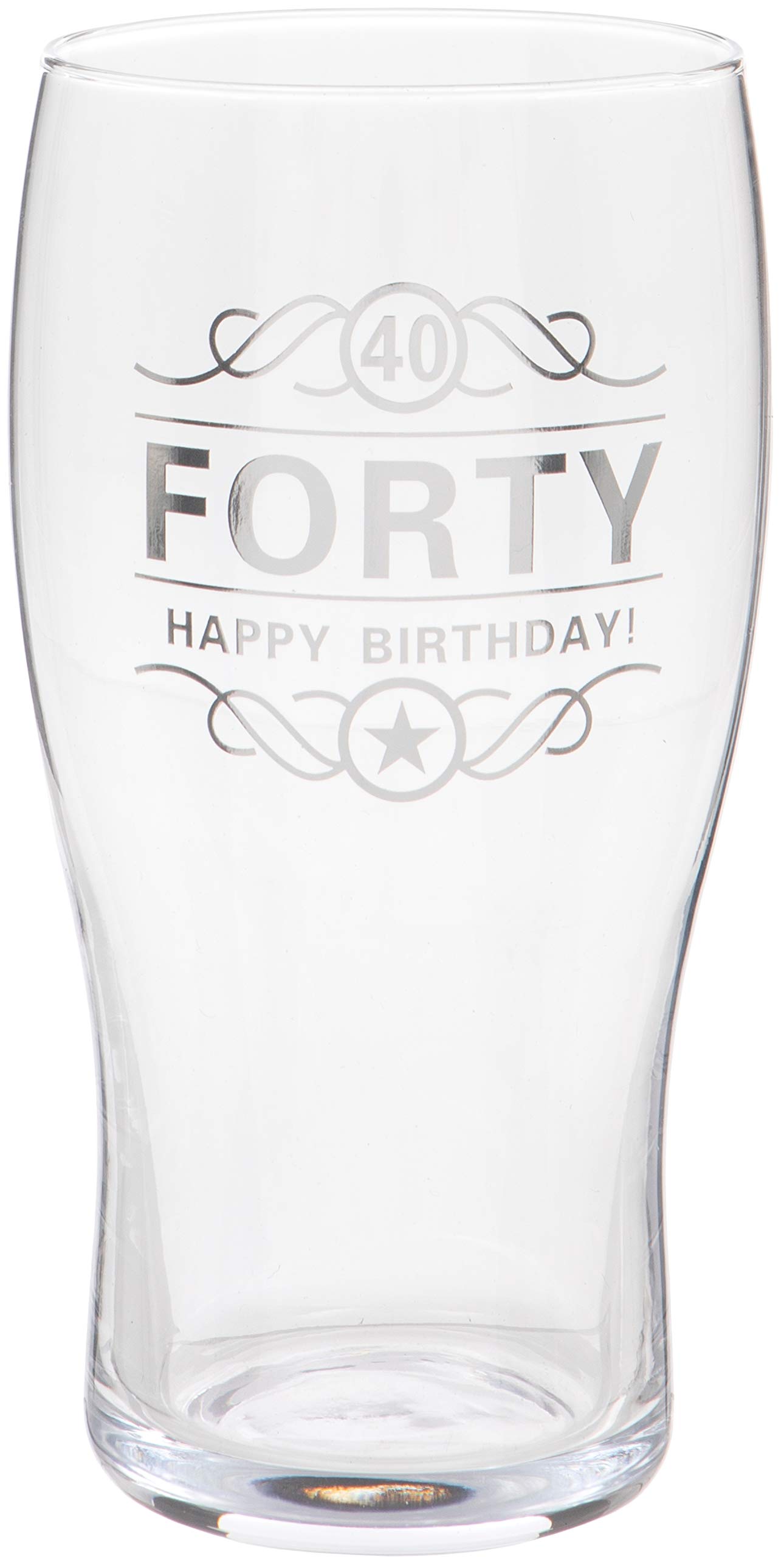 Maturi 40th Birthday Beer Pint Glass - 570ml / 1 Pint โ image 1