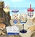 C.R. Gibson 16-Ounce Acrylic Wine Glasses, By Lolita, Set of 2, BPA Free, Measures 3.5