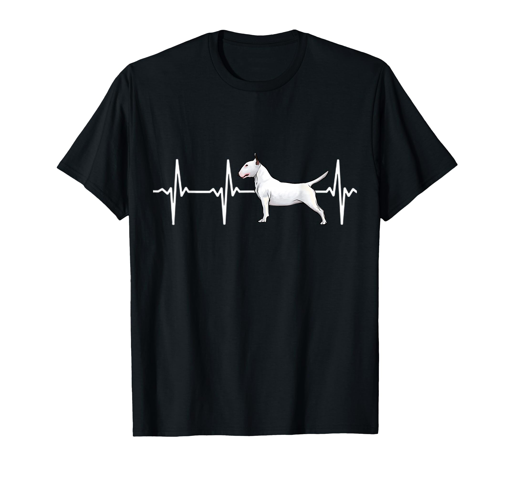 Bull Terrier Heartbeat Love My Dog T-Shirt