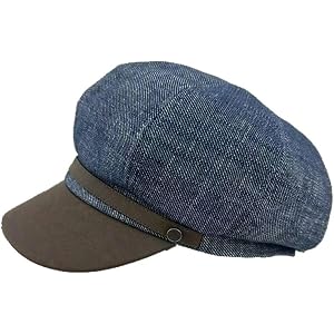 Vintage Denim Newsboy Hat for Women 8 Panels Cabbie Cap Beret Visor Fashion French Painter Hat Octagonal Cap
