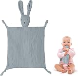 Vicloon Baby Comforters Rabbit Blanket Grey 31x31 cm Safety Crib Stroller