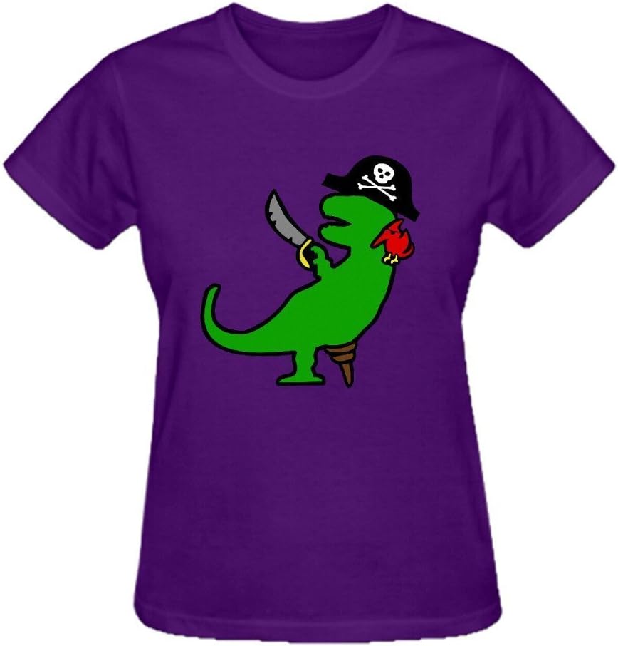 Charles Cheek Pirate Dinosaur T Rex Women's Sexy O Neck T Shirts