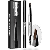 MAVENI Browcharm Microblading Eyebrow Pencil for Women,0.1mm Ultra-Fine Mechanical Pencil,Makeup Brow Definer Waterproof (CU 05 Deep Brown, 1 Count Pack of 1)