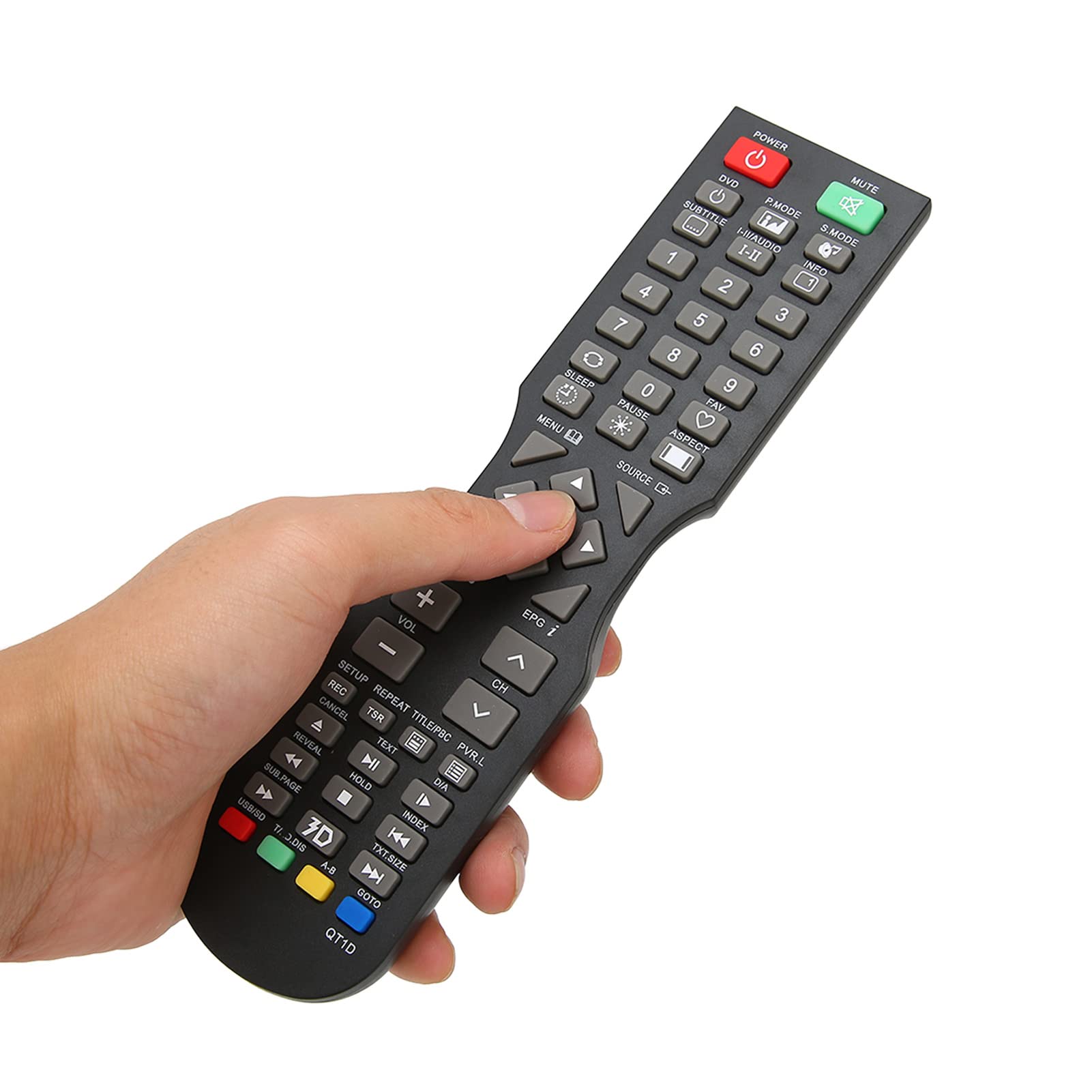 TV Remote Control, Replacement Remote for SONIQ, Universal Remote Control, Suitable for QT166 QT155 QT155S QT1E E48W13A‑AU E40W13A‑AU E40W13C‑AU E40V14A‑AU E40W13D‑AU LCD TV