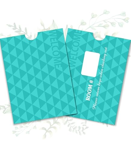 Amazon.com: Hotel Key Card Envelopes/Sleeve/Cover/Holder (Pack of 1000  Sleeve inside box) Envelope size 3.55 inch Height * 2.37 inch Width, Fits  up to 4 RFID or Magnetic Stripe Hotel Key Cards. :