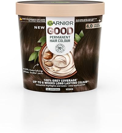 Garnier GOOD Permanent Hair Colour Dye Kit 4.0 Cacao Brown