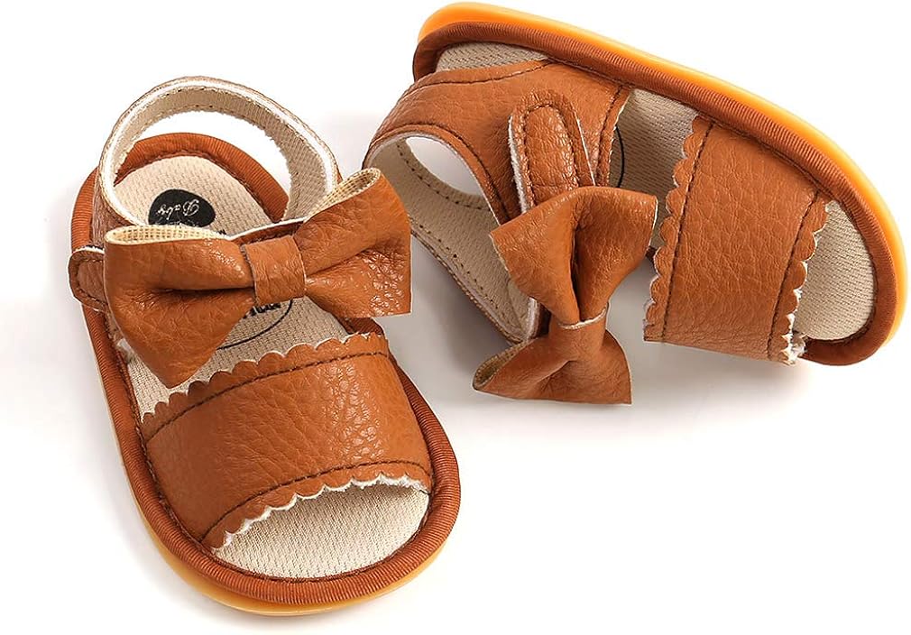  | Infant Baby Girls Sandals Anti-Slip Rubber Sole Toddler First Walker Prewalker Newborn Summer Shoes for Baby Girls | Sandals