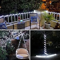 JMEXSUSS 120 LED Solar Powered Rope Lights