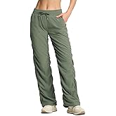 Yogipace Women's Petite/Regular/Tall Lightweight Wrinkle Resistant Dance Studio Pants,Travel Pant with UV Protection