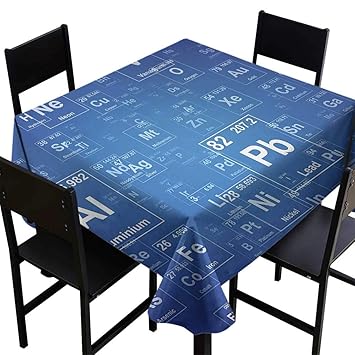 Amazon Com Science Tablecloth For Square Table 70 X70