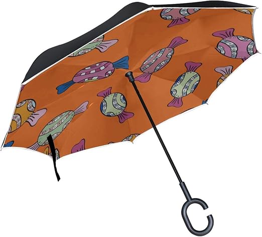 Paraguas plegable de doble capa a prueba de viento A prueba de viento