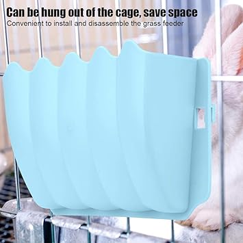 Buy Zafina Up Rabbit Hanging Feeder Bowl Hay Grass Holder Box