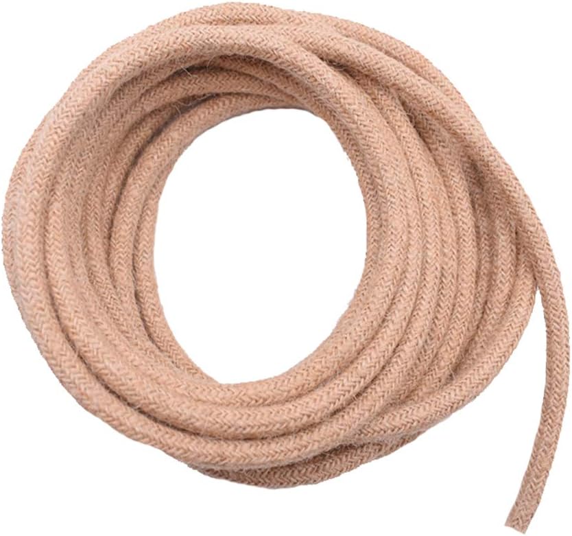 5 Meters 2 Core Electric Rope Light Cord,Vintage Braided Fabric Flexible Lighting Electrical