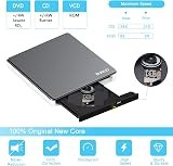BUNUD USB 3.0 Type C CD DVD Drive Burner Rewriter SD TF 2 USB Ports Laptop view 2