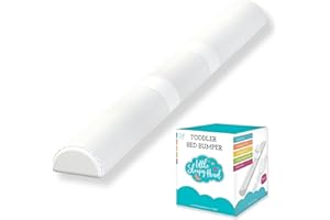 Little Sleepy Head Bed Bumper for Toddlers | Toddler Bed Rail | Toddler Bed Rail with Soft Cover | Foam Safety Rail with Stay-Put Cover | Twin Bed Bumper for Toddlers for Home or RV (1-Pack)