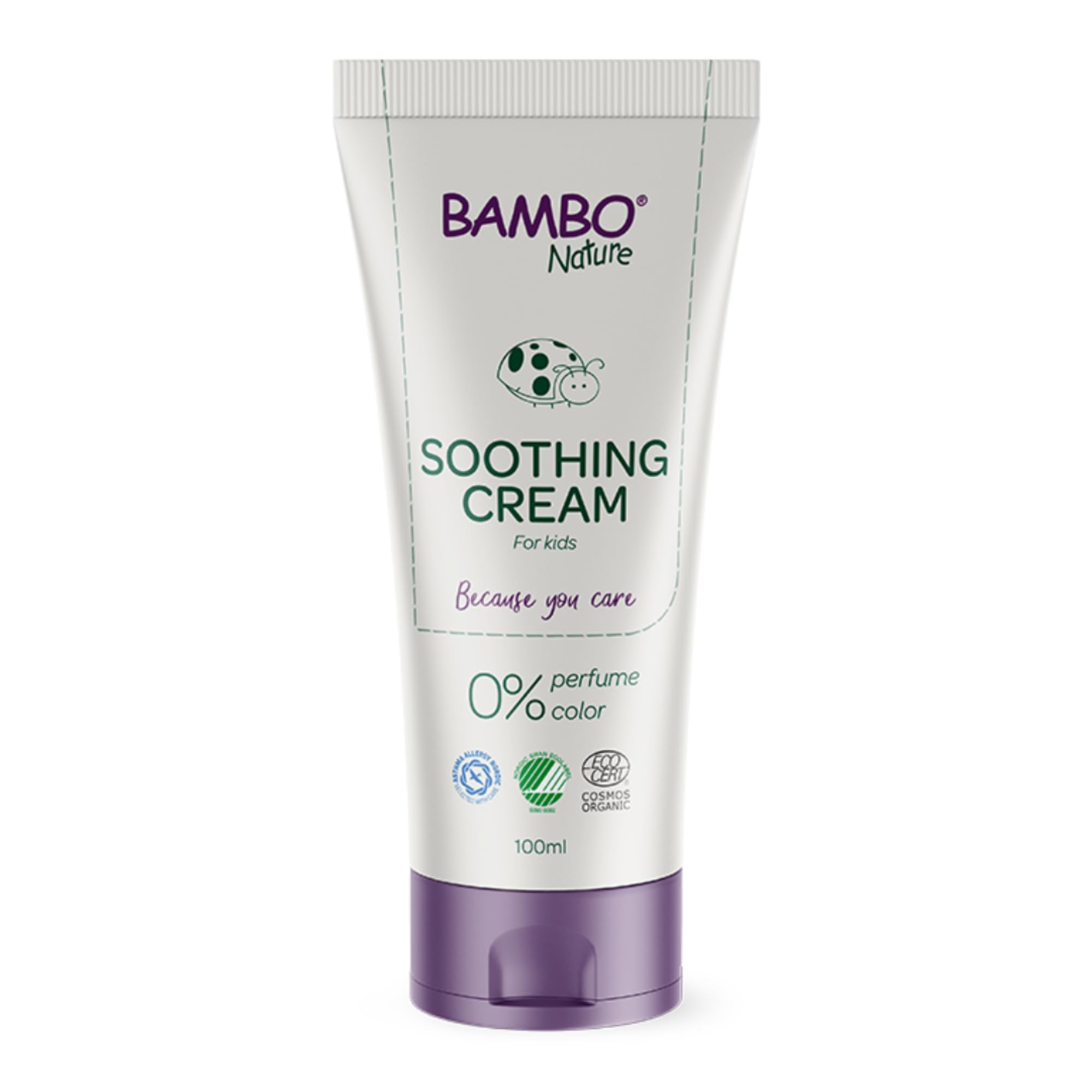 Bambo Nature Soothing Nappy Cream, Newborn Essentials, Eco-Labelled Nappy Cream, Soothes & Restores Irritated Skin, Eco Baby Soothing Cream, Baby Essentials For Newborn, Sustainable & Safe 100ml