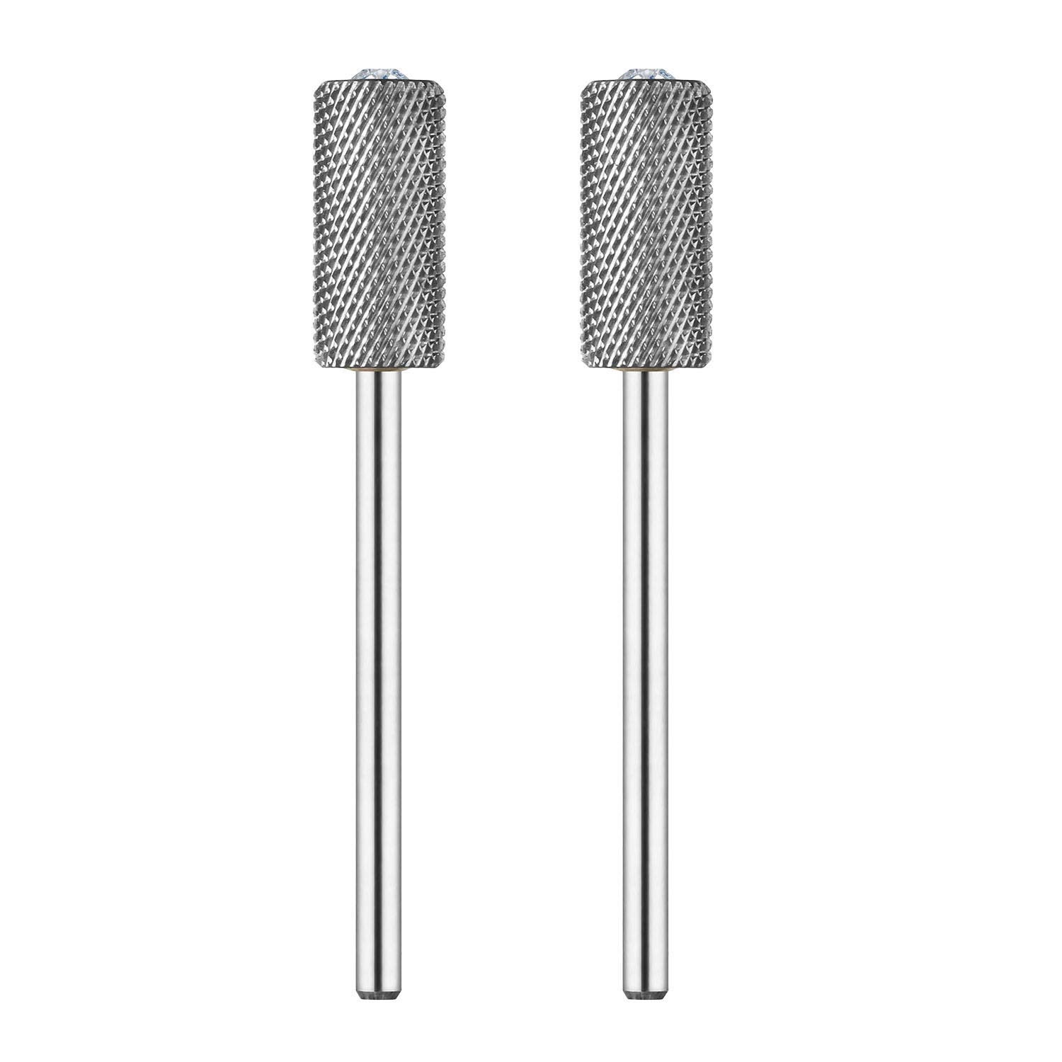 JCMaster 2Pcs Nail Drill Bit for Removing Acrylic Nails, Gel Nails - 3/32'' Universal Size, Great Cutting Ability, Durable, Innovative Design, Tungsten Steel Nail Cutter Bit for Nail Care and Nail Art