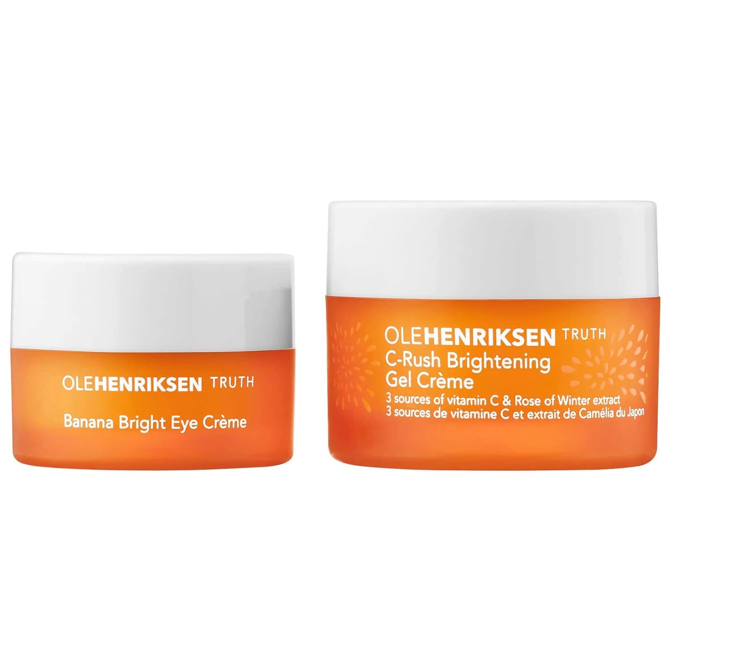 OLEHENRIKSEN C Your Best Selfie Brightening Moisturizer & Eye Crème Set 0.5 oz/ 15 mL C-Rush Brightening Gel Crème AND 7 mL Banana Bright Eye Crème: Beauty