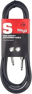 Stagg SGC3 - Cable con enchufe para teléfono, 3 m, Derecho - Estándar, Negro