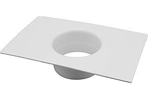 Vent Systems 4'' Inch Air Vent Duct Connector Flange Straight Ventilation Pipe Plastic Ducting Connector Plate For Cooling Heating Ventilation System HVAC 4" inch