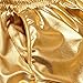 Perfashion Women's Metallic Shiny Shorts Sparkly Hot Yoga Outfit