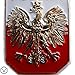 POLAND FLAG POLISH EAGLE POLSKA CREST PENDANT DOG TAG ARMY BALL CHAIN NECKLACE