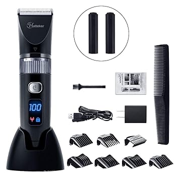 Amazon Com Hatteker Cordless Hair Trimmer Pro Hair Clippers Beard