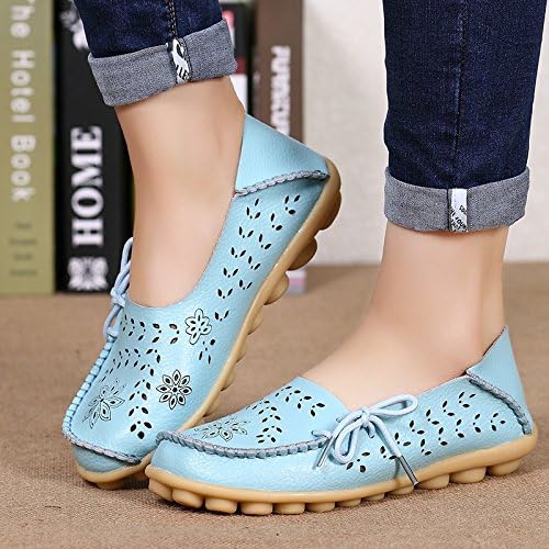 Leather Women Flats Cut-Outs Spring Autumn Casual Women Shoes Loafers Women Zapatos Mujer