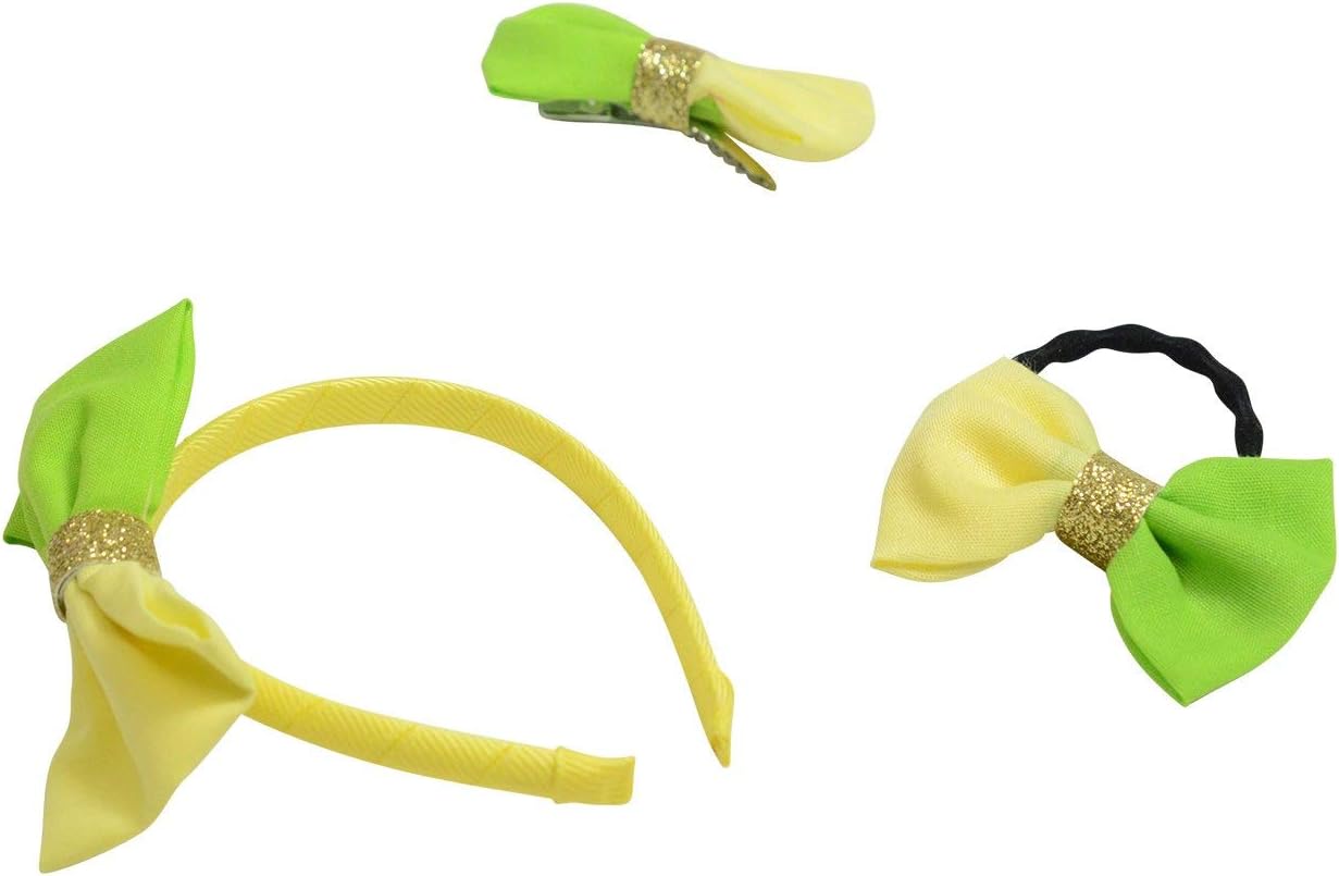 The New York Doll Collection Set of 3 Doll Hair Accessories, Includes Green and Yellow Headband - Image 3