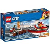 LEGO City Dock Side Fire 60213 Building Kit (97 Pieces)