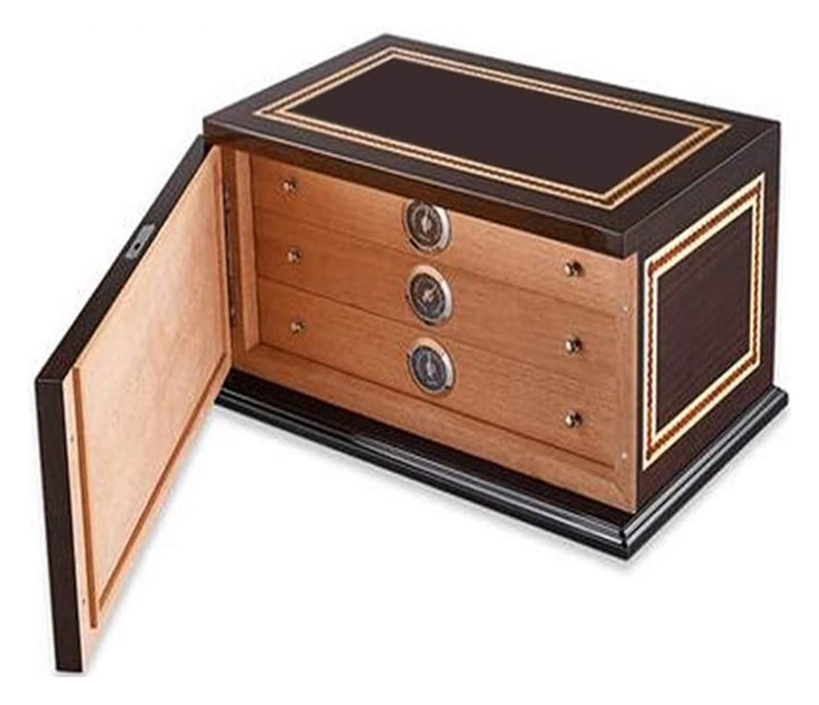 Mua Cigar Box Humidor Barware Cigar Paint Humidifier Three Layer