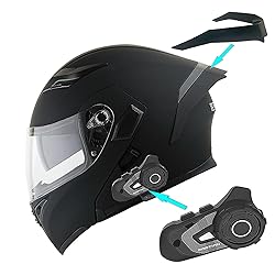 1Storm Motorcycle Modular Full Face Flip up Dual