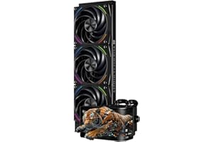 Thermalright Wonder Vision 360 Turbo ARGB Black AIO CPU Cooling,CPU Water Cooler System,6.67inch Curved Screen with 2400x1080