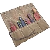 Bushcraft Knife Roll, Waxed Canvas Knife Roll, Tool Roll, Survival Tool Kit