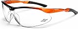 ToolFreak Agent Safety Glasses EN166 F Clear Anti Fog Scratch Wraparound PPE view 1