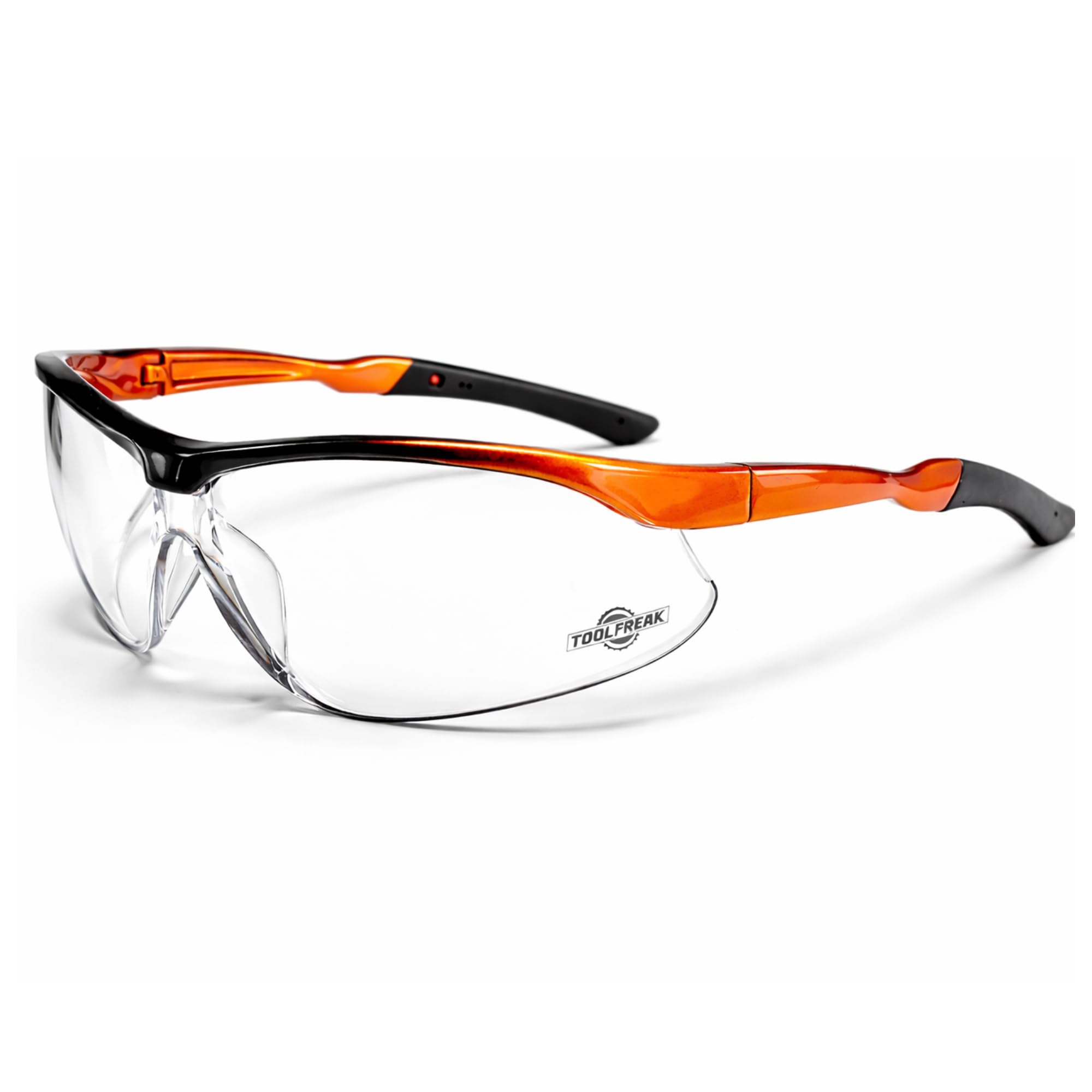 ToolFreak Safety Glasses EN166 F Rated Clear Lens | Anti Fog & Anti Scratch Eye Protection | Lightweight Wraparound PPE for DIY, Workshop & Trade Use