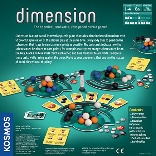 Thames & Kosmos  Dimension The Spherical Stackable Fast Paced Puzzle Game