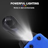 Lucn 12V Right Angle Drill Wrench 3/8" 90° with LED Light 7 Sockets view 5