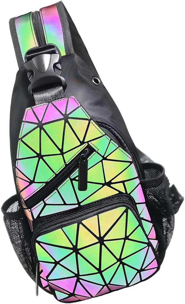 geometric backpack luminous