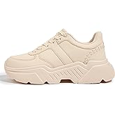 BELOS Women's Platform Chunky Sneakers Fashion Dad Sneakers Casual Lace Up Comfortable Lightweigt Walking Shoes