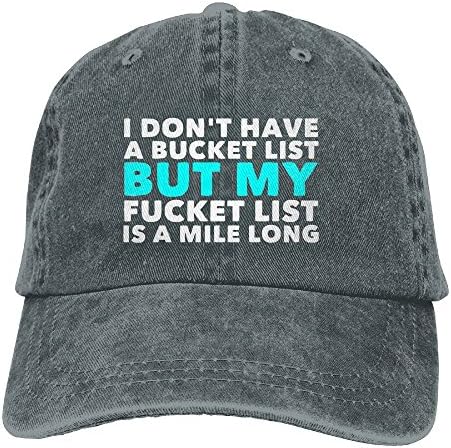 Unisex I Don't Have A Bucket List Washed Boater Asphalt