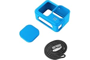 Silicone Case for GoPro Hero 13 Action Camera,Silicone Rubber Soft Case Protector Cover with Lens Cover Cap Lanyard Accessori