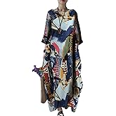 Celmia Autumn Solid Loose Long Maxi Dress Cotton Caftan