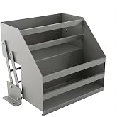 fagauhds 2 Tier Pull-Out Cabinet Wall Shelf, Pull Down Cabinet Organizer, Spice Dishes Rack, Upper-Cabinet, Kitchen Pull Down Shelf, Heavy Duty Pull-Out Organizer, for Use in Kitchens