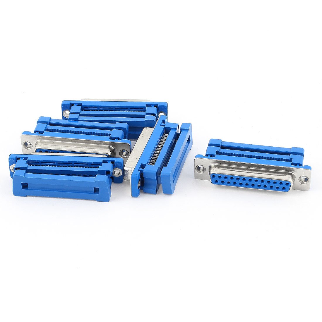 sourcing map 5pcs Parallel Port DB25 25-Pin Female IDC Connector Flat Cable Adapter