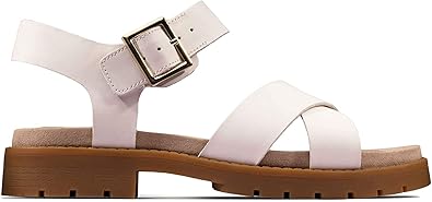clarks white sandals amazon