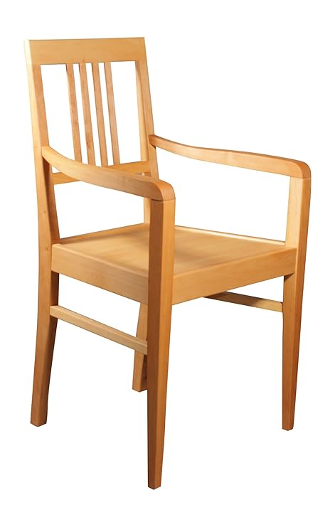 Stuhl "Asterios" mit Armlehnen Massivholz Erle Handgefertigt