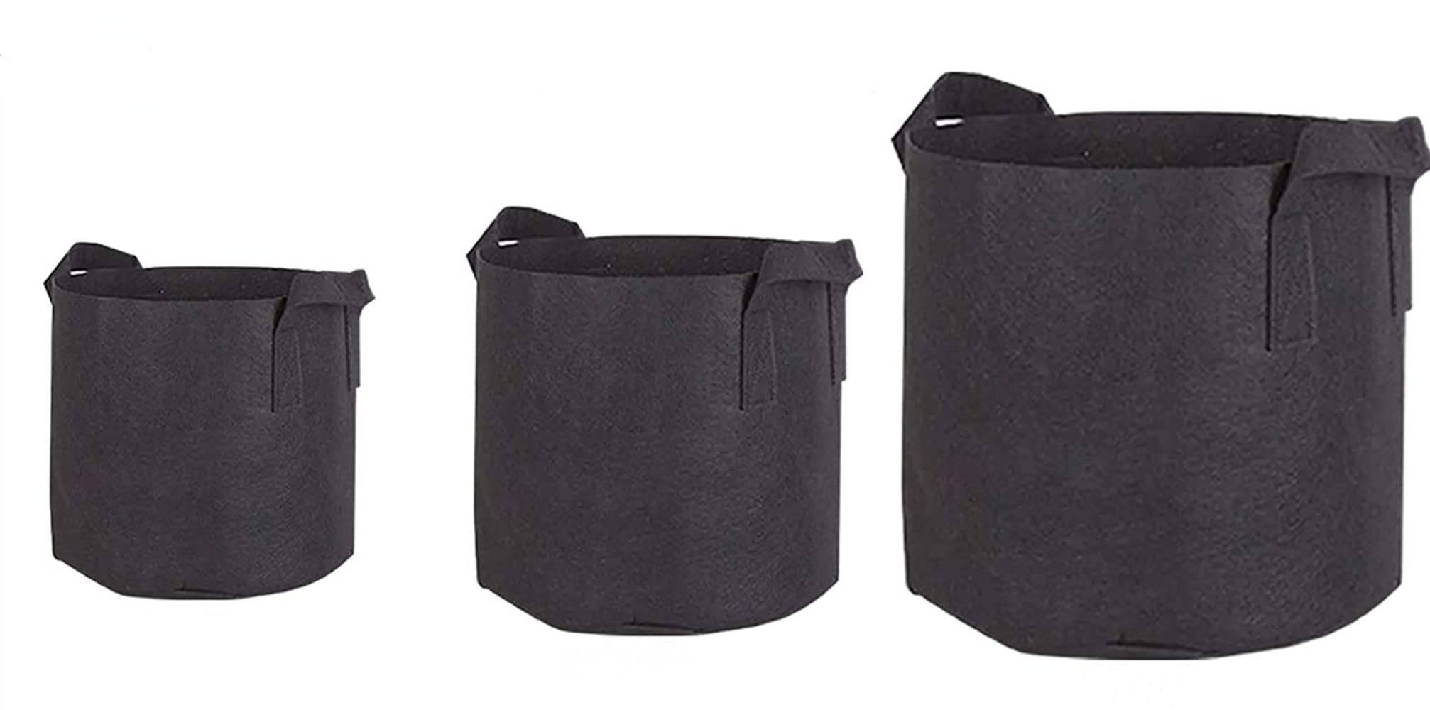 CHUANGOU 3 pièces Sac de Plantation Sacs à Plantes en Non tissé avec Poignées Pots Respirant Sac pour Jardin Maison .